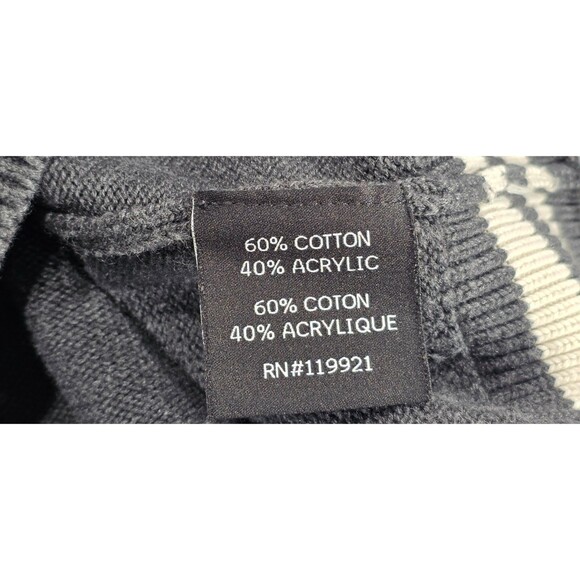 Vintage USA Rugby Sweater Varsity Letterman Pullover Elbow Patches Gray Men 2XL - Picture 7 of 12